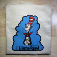 1957 Dr. Seuss 'I Like to Read' 12x10 Tote Bag