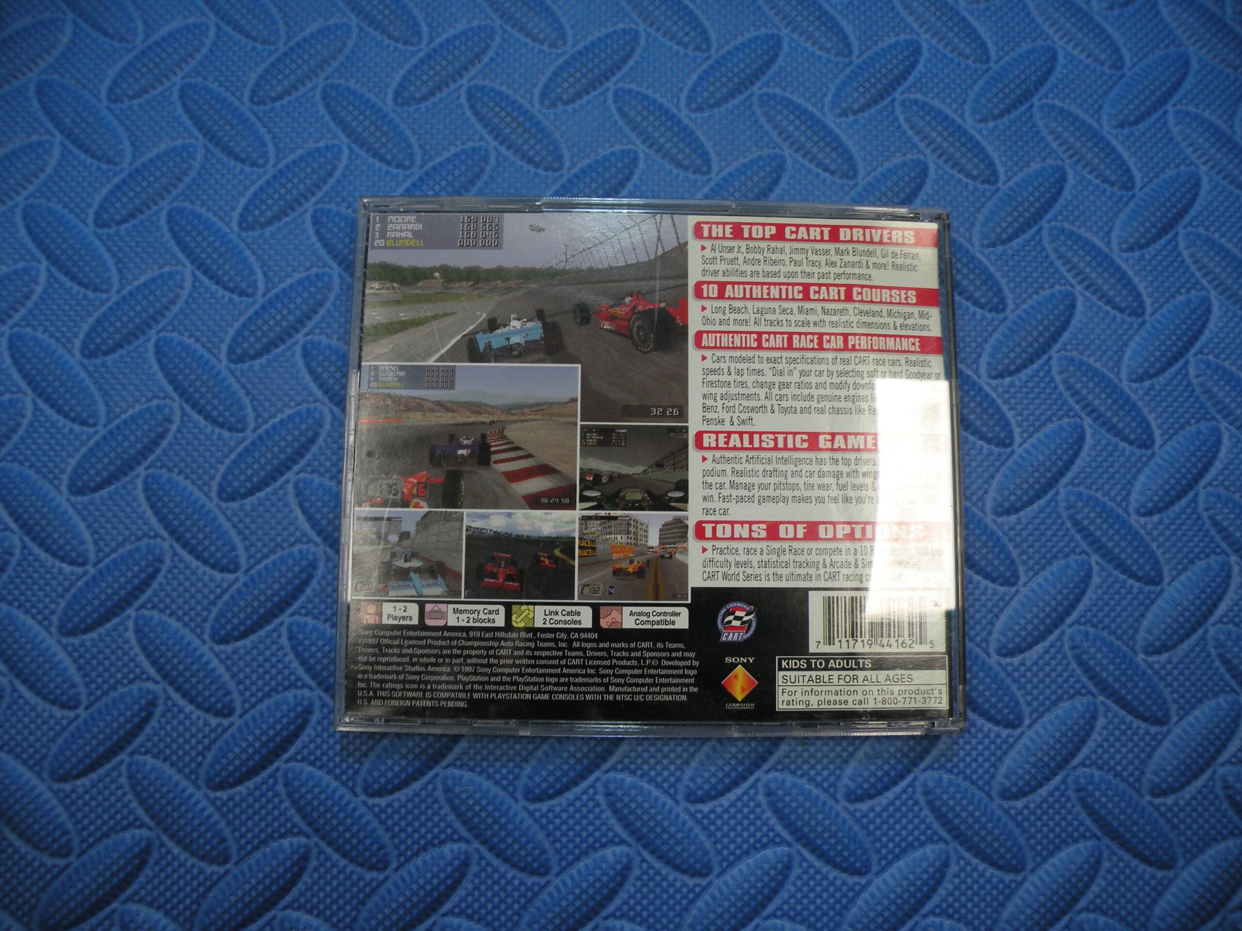 CART World Series (Sony PlayStation 1, 1997) - Image 2