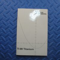 Texas Instruments TI-89 Titanium Owners Manual Guidebook Instruction Book